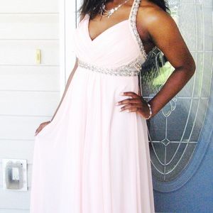 pink prom dress